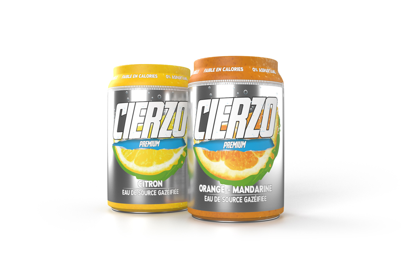 Cierzo Canettes Orange Mandarine Citron Soda